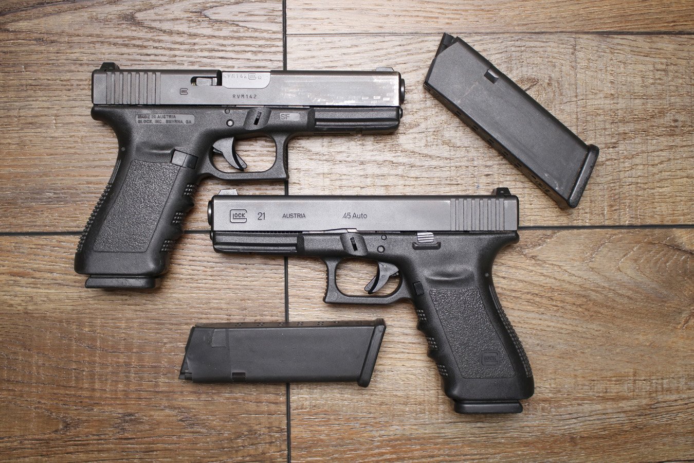 GLOCK 21SF Gen3 45 ACP Police Trade-in Pistols (Very Good Condition
